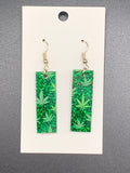 Weed Patterned Earrings