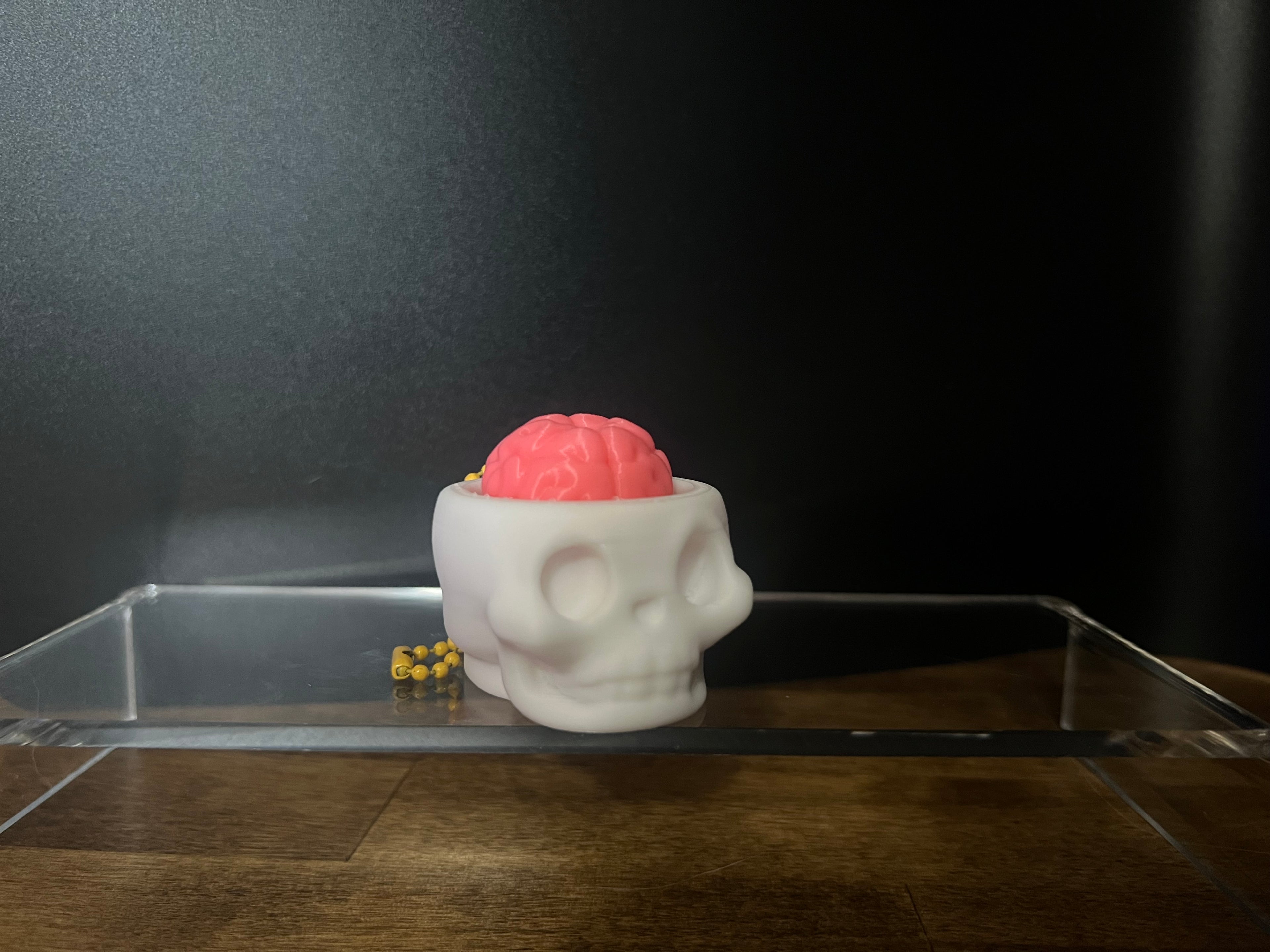Keychain Skull Fidget Clicker