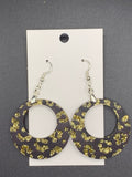 Round Cheetah Earrings