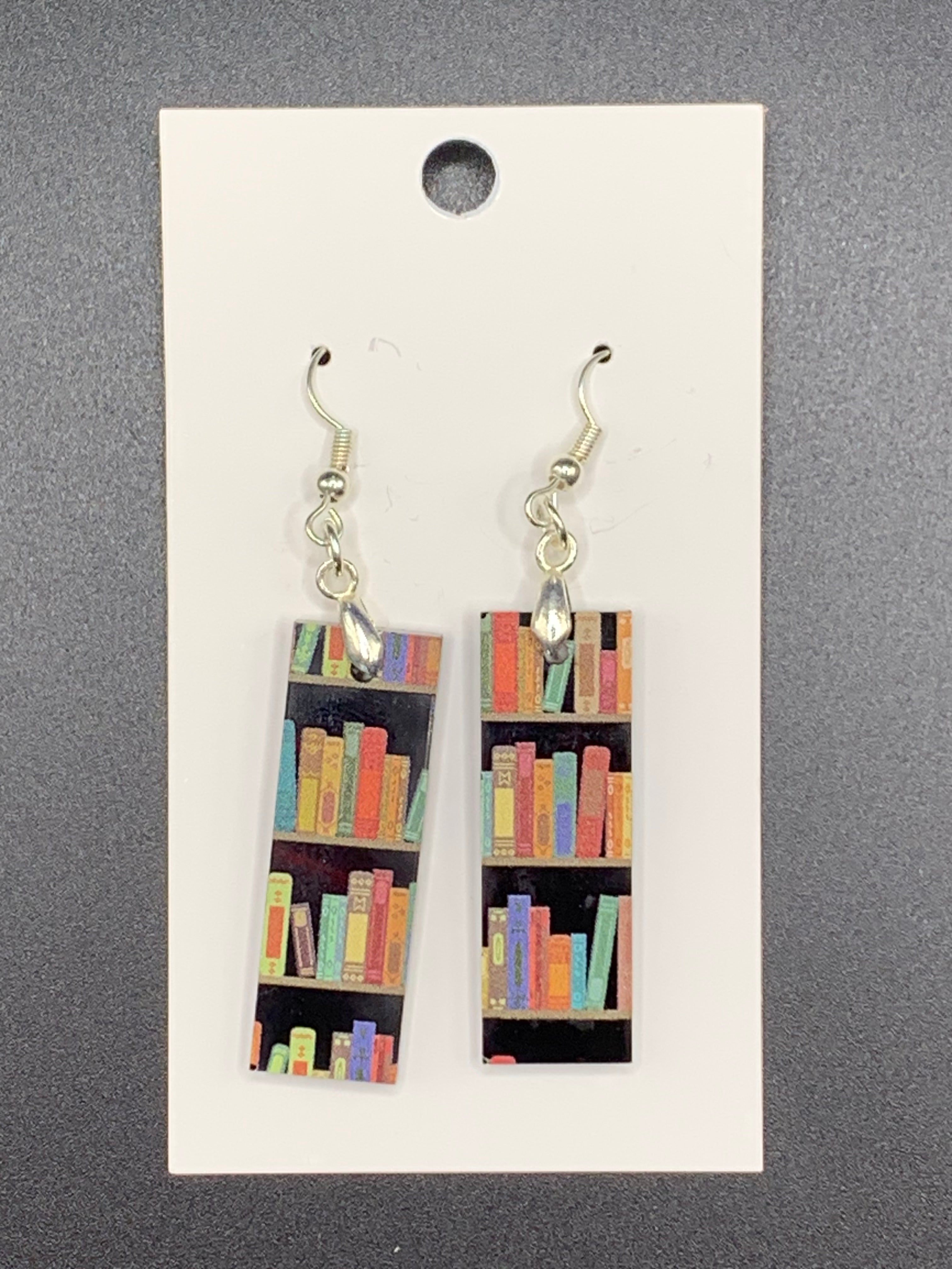 Bookshelf Earrings