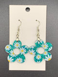 Glitter Daisy Earrings