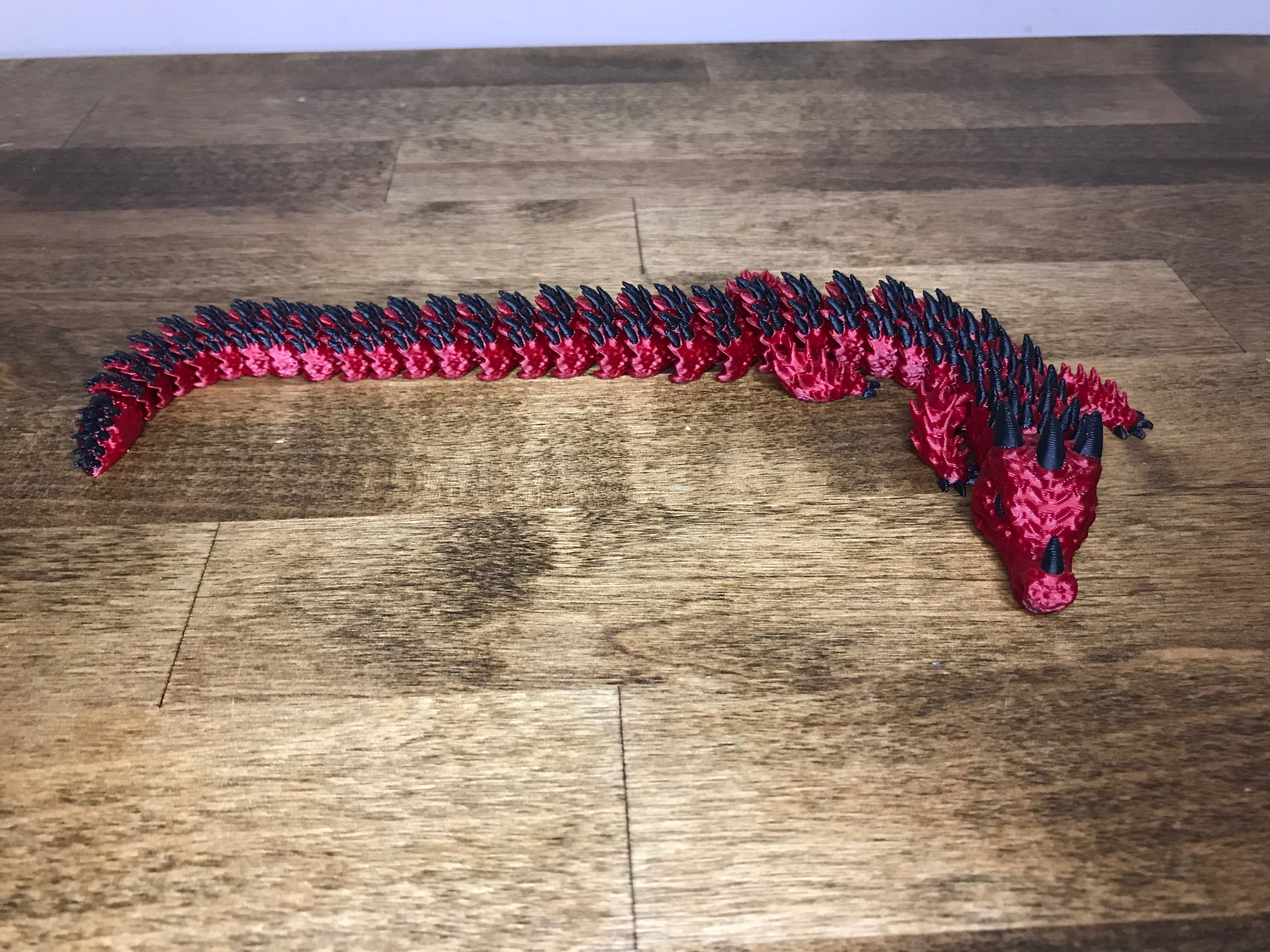 Dragon - red and black