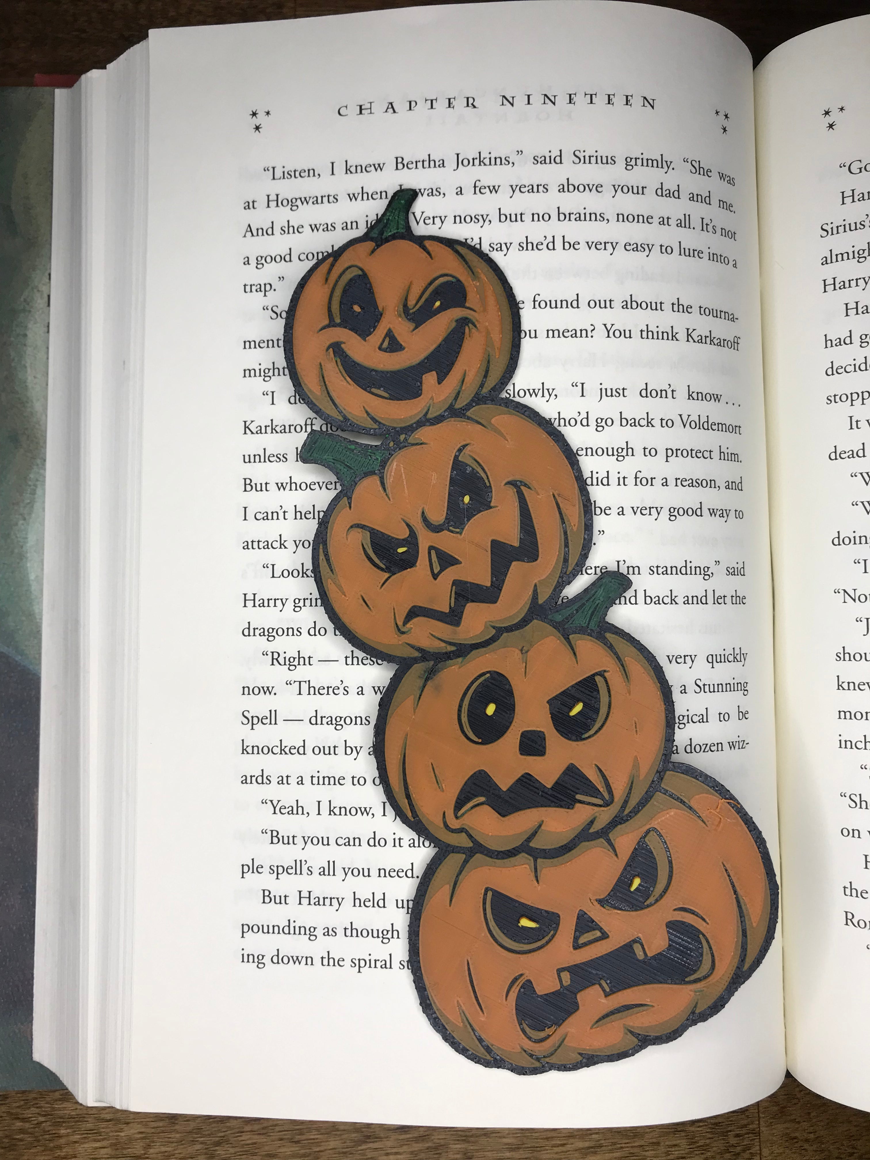 Pumpkin bookmark