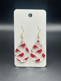 Cardinal tear drop Earrings