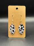 Oval Cow Earrings