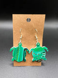 Jade Swirl Turtle Earrings