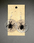 Round Spider Web with Spider Earrings