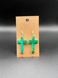 Jade Cross Earrings