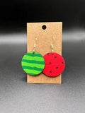 Round Watermelon Earrings