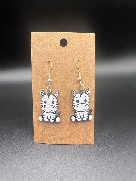 Baby Zebra Earrings