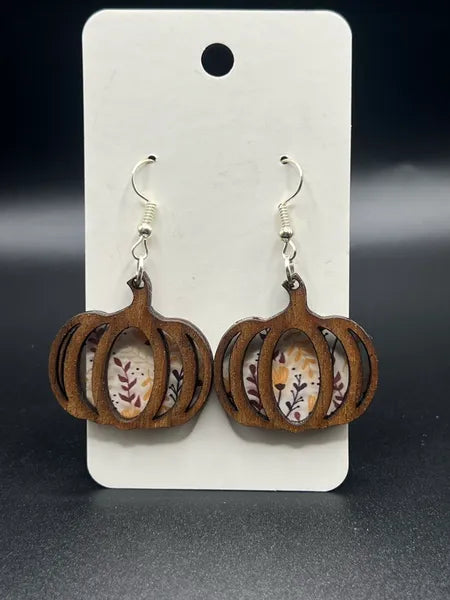 Transparent Pumpkin Earrings
