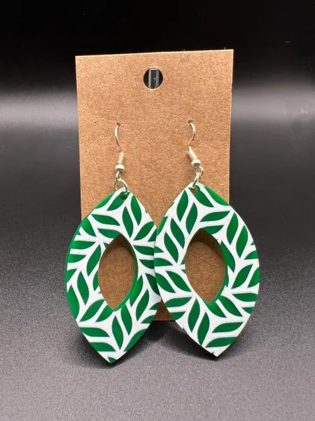 Double Sided Oval Earrings