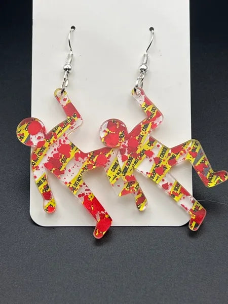 Chalk Outline Earrings
