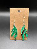 Jade Swirl Feather Earrings